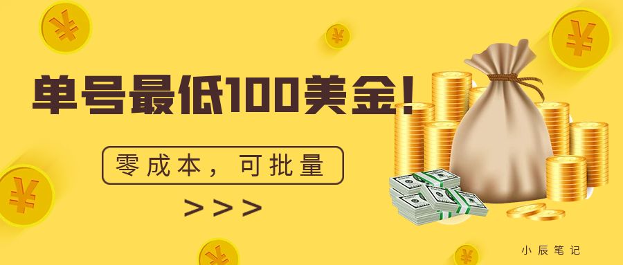 （6975期）单号最低100美金，零成本，小白无脑操作。可复制，可扩大。插图