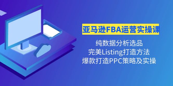 （4159期）亚马逊FBA运营实操课 纯数据分析选品+完美Listing打造+爆款打造PPC策略实操插图