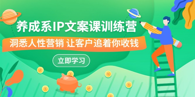 养成系-IP文案课训练营，文案心法的天花板 洞悉人性营销 让客户追着你收钱插图
