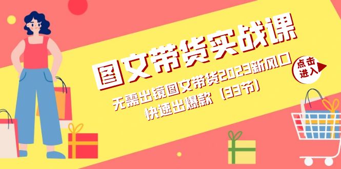 （7496期）图文带货实战课：无需出镜图文带货2023新风口，快速出爆款（33节）插图