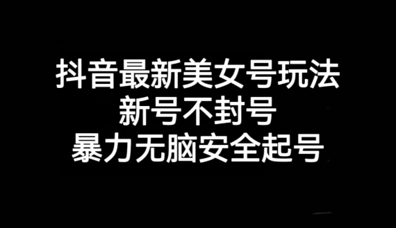 抖音最新美女号玩法，新号不封号，暴力无脑安全起号【揭秘】插图