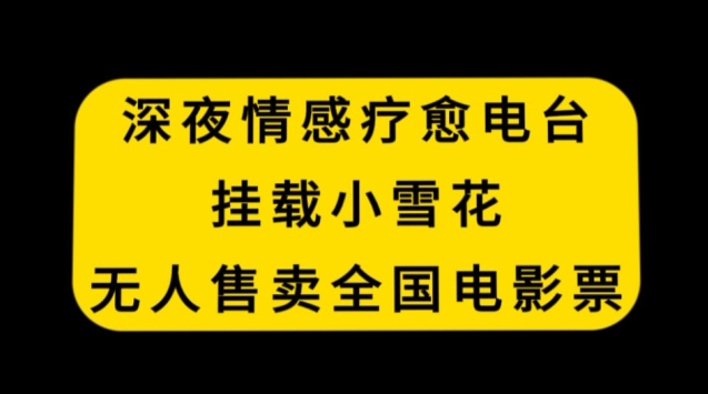 深夜情感疗愈电台，挂载小雪花，无人售卖全国电影票插图