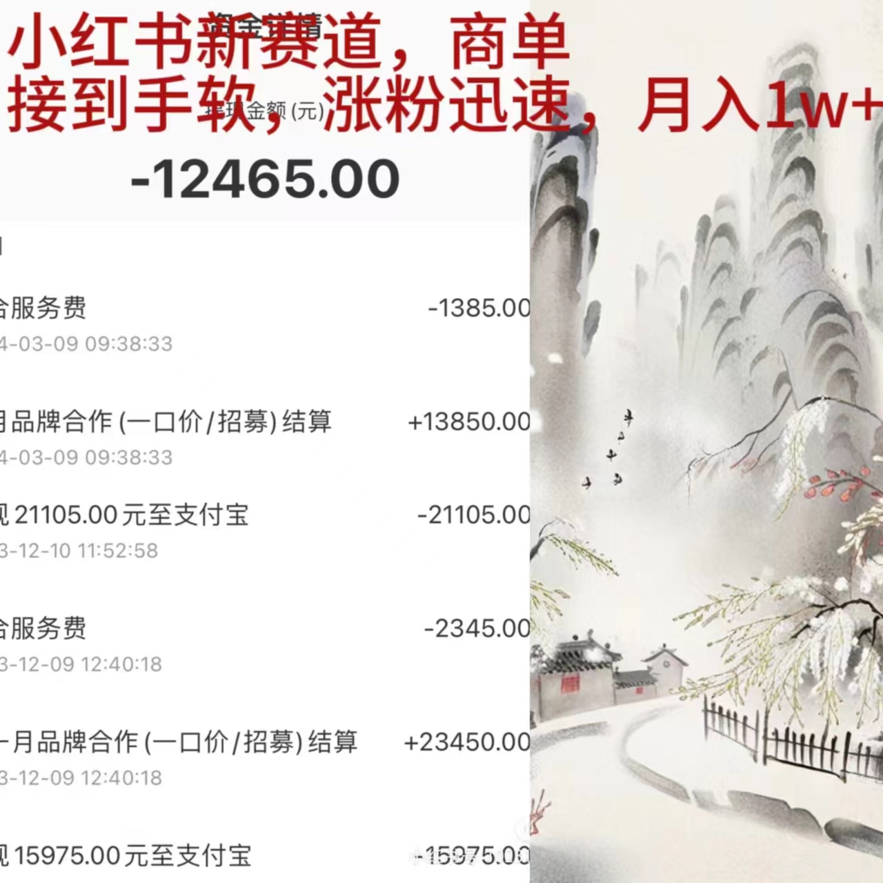 （9476期）小红书新赛道，商单接到手软，涨粉迅速，月入1w+插图1