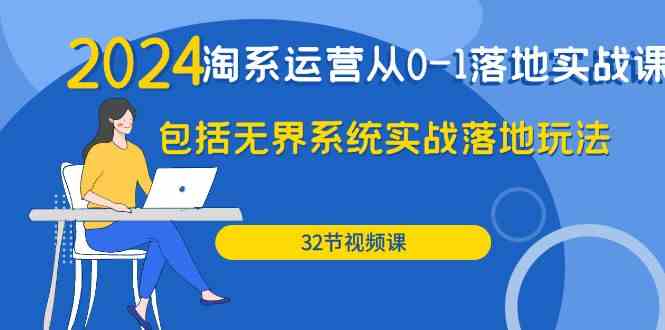 2024淘系运营从0-1落地实战课：包括无界系统实战落地玩法（32节）插图