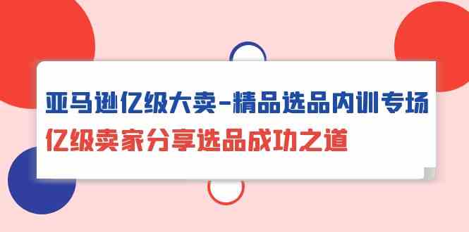 亚马逊亿级大卖精品选品内训专场，亿级卖家分享选品成功之道插图