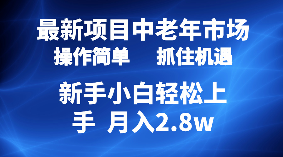 （10147期） 2024最新项目，中老年市场，起号简单，7条作品涨粉4000+，单月变现2.8w插图