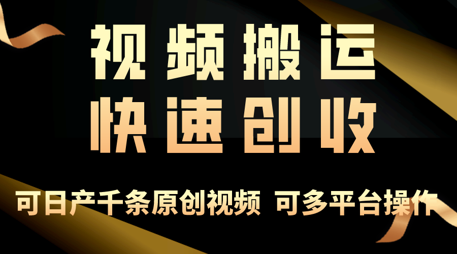 （10417期）一步一步教你赚大钱！仅视频搬运，月入3万+，轻松上手，打通思维，处处…插图