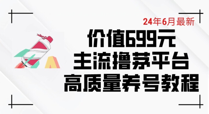 6月最新价值699的主流撸茅台平台精品养号下车攻略插图