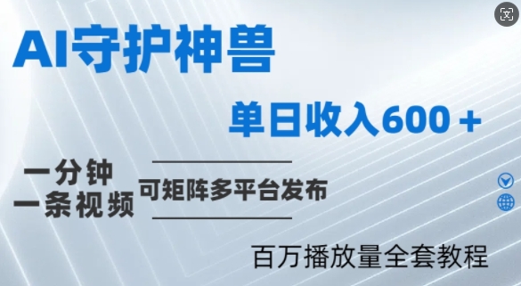 制作各省守护神，100多W播放量的视频只需要1分钟就能完成插图