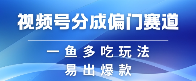 视频号创作者分成计划偏门类目，容易爆流，实拍内容简单易做插图