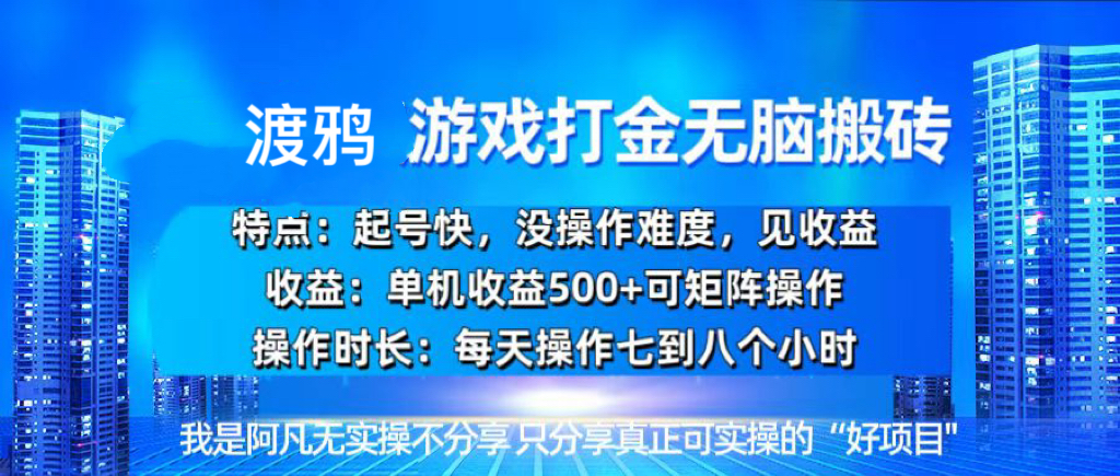 （13501期）韩国知名游戏打金无脑搬砖单机收益500+插图