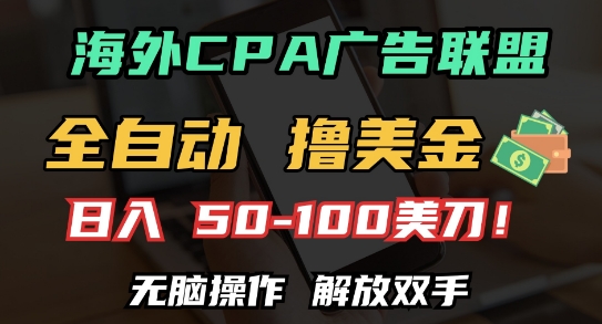 海外CPA全自动撸美金, 日入100+美刀，无脑操作，解放双手插图