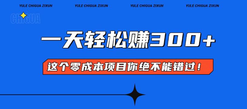 （13702期）零成本入门！简单几步开启一天300+的赚钱之路！插图