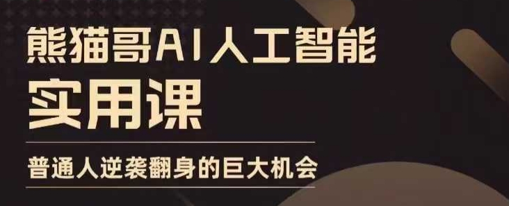 AI人工智能实用课，实在实用实战，普通人逆袭翻身的巨大机会插图