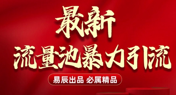 最新“流量池”无门槛暴力引流(全网首发)日引500+插图