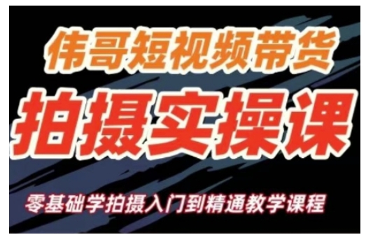 短视频带货拍摄实操课，零基础学拍摄入门到精通教学插图