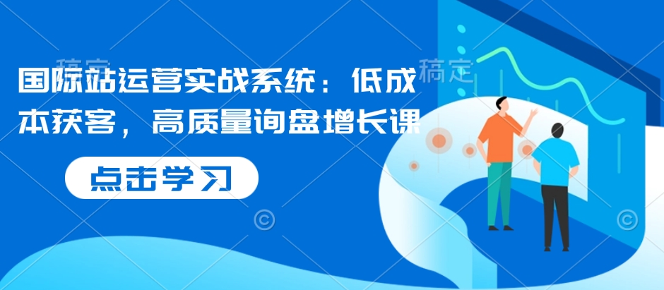 国际站运营实战系统：低成本获客，高质量询盘增长课插图