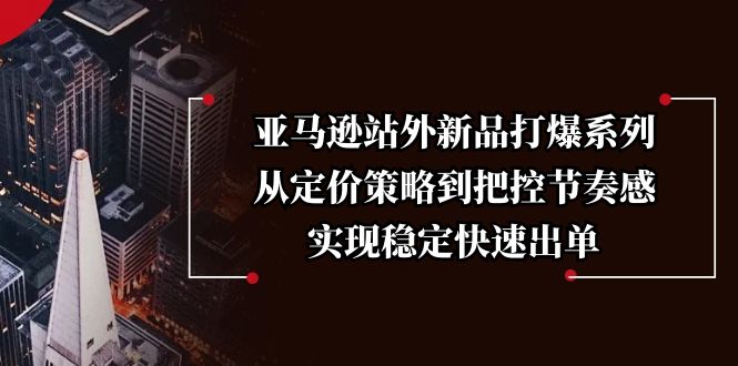 （13970期）亚马逊站外新品打爆系列，从定价策略到把控节奏感，实现稳定快速出单插图