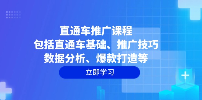 （14001期）直通车推广课程：包括直通车基础、推广技巧、数据分析、爆款打造等插图