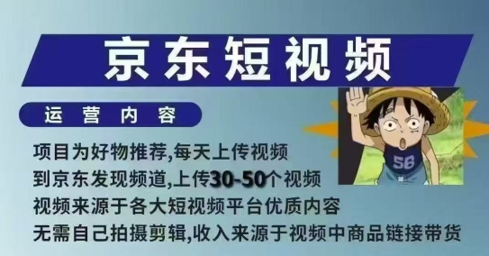 京东短视频带货课，无需自己拍摄剪辑，保姆式教学，两天快速上手插图