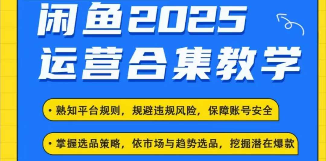 2025闲鱼电商运营全集，2025最新咸鱼玩法插图