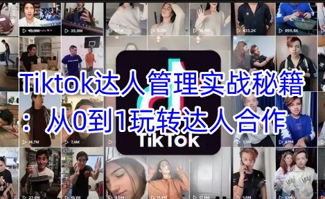 Tiktok达人管理实战秘籍：从0到1玩转达人合作插图