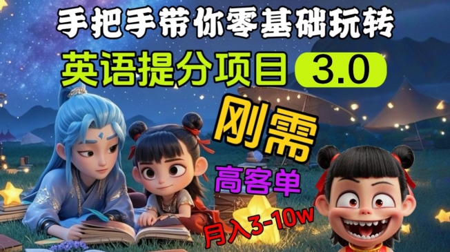 英语提分项目3.0，私域高客单价，刚需，月入3-10个插图