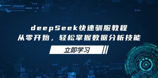 deepSeek快速驯服教程，从零开始，轻松掌握数据分析技能插图