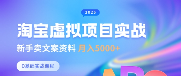 淘宝虚拟项目垂直玩法，新手卖文案资料，月入5k+插图