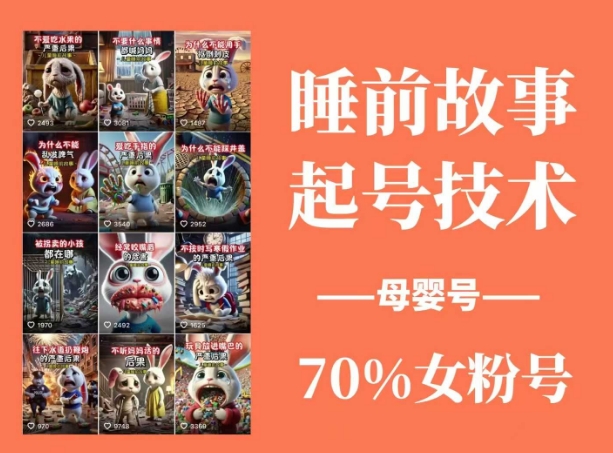 （14546期）睡前故事动画制作课程，涵盖AI文案、配音、视频剪辑等，实现百分百原创插图1