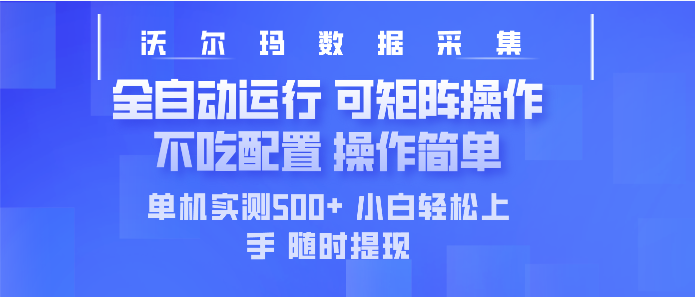 （14560期）最新沃尔玛平台采集 全自动运行 可矩阵单机实测500+ 操作简单插图