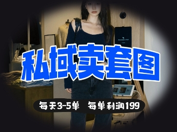 私域卖套图每天3-5单，每单利润99插图