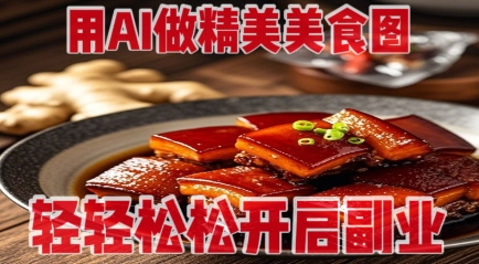 用AI做精美美食图，无需专业设备拍摄，轻轻松松开启副业插图