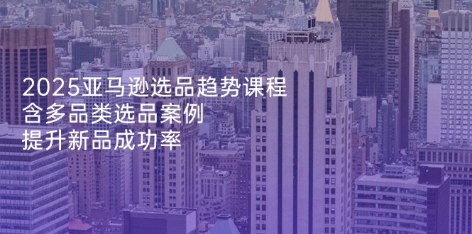 （14434期）2025亚马逊选品趋势课程，含多品类选品案例，提升新品成功率插图