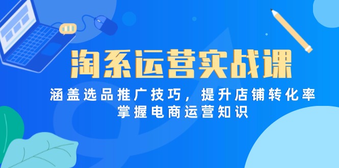 （14427期）淘系运营实战课，涵盖选品推广技巧，提升店铺转化率，掌握电商运营知识插图