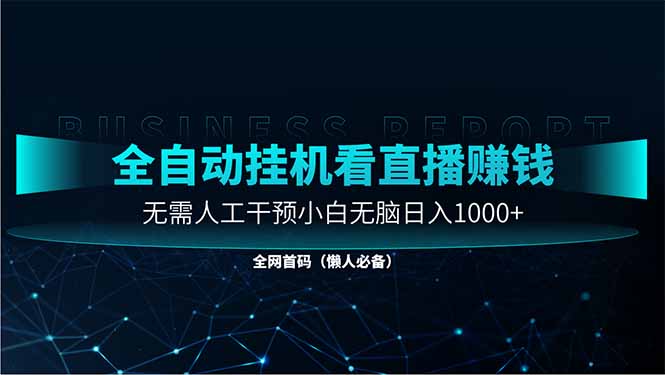 （14483期）直播助手全自动看大平台直播赚钱，全自动无需人工干预，小白无脑日入1000插图