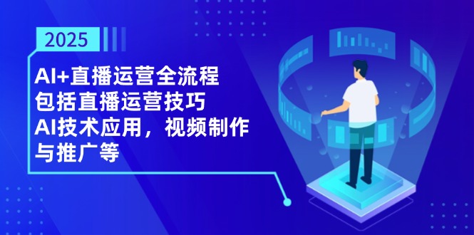 （14523期）2025AI+直播运营全流程，包括直播运营技巧，AI技术应用，视频制作与推广等插图