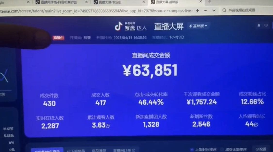 （14509期）抖音破价直播，靠不露脸读稿子， 日入多张，100%起号插图2