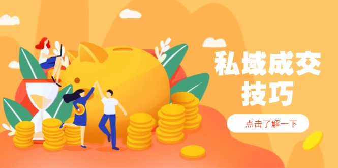 （14601期）私域成交技巧，帮你从入门到精通，破解四大痛点，快速变现，轻松收钱插图