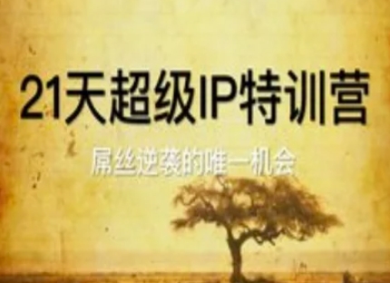 21天超级IP特训营，屌丝逆袭的唯一机会插图