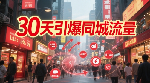 30天引爆同城流量：团购篇 认知篇 流量篇 来客篇 达人篇 老板人设IP篇 投流篇插图
