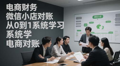 电商财务微信小店对账，从0到1系统学习电商对账插图
