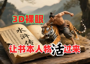 书本人物裸眼3D视频，新的玩法，流量超猛，保姆级教程插图