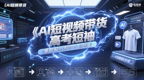 AI短视频带货高考短袖爆款解析制作全流程插图