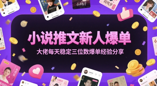 小说推文新人爆单大佬每天稳定三位数爆单经验分享插图