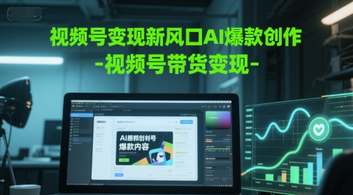 视频号变现新风口AI爆款创作-视频号带货变现插图