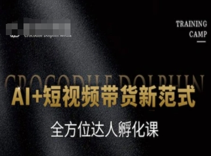 AI+短视频带货新范式，全方位达人孵化课插图