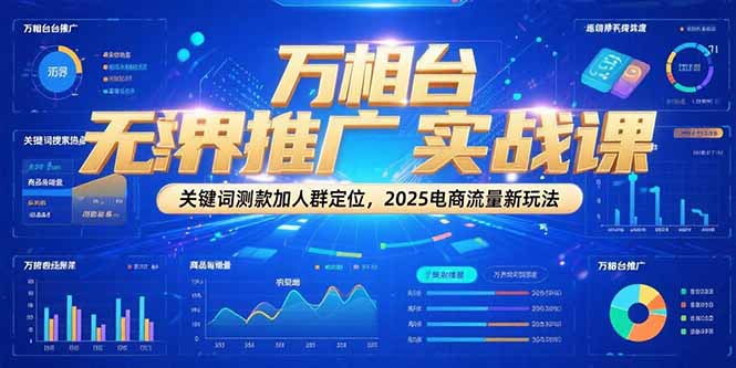 （15192期）万相台无界推广实战课，关键词测款加人群定位，2025电商流量新玩法插图