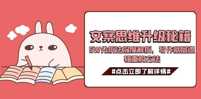 （15151期）文案思维升级秘籍，5W分析法深度解析，写作底层逻辑重构方法插图
