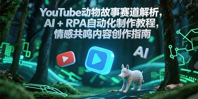 YouTube动物故事赛道解析，AI+RPA自动化制作教程，情感共鸣内容创作指南插图